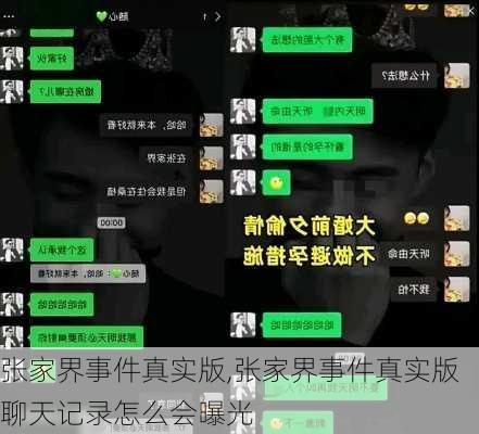 张家界事件真实版,张家界事件真实版聊天记录怎么会曝光-第3张图片-小艾出游网