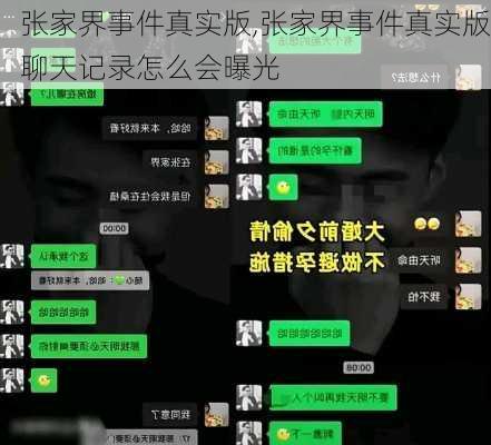 张家界事件真实版,张家界事件真实版聊天记录怎么会曝光-第3张图片-小艾出游网