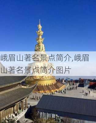 峨眉山著名景点简介,峨眉山著名景点简介图片-第2张图片-小艾出游网