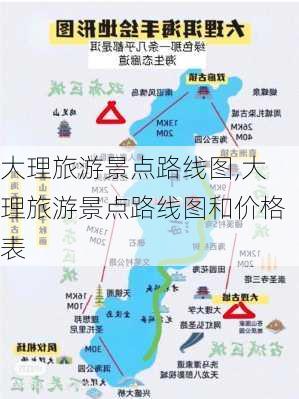 大理旅游景点路线图,大理旅游景点路线图和价格表