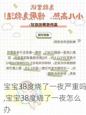 宝宝38度烧了一夜严重吗,宝宝38度烧了一夜怎么办-第1张图片-小艾出游网