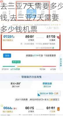 去三亚7天需要多少钱,去三亚7天需要多少钱机票-第3张图片-小艾出游网