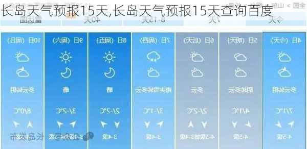 长岛天气预报15天,长岛天气预报15天查询百度-第1张图片-小艾出游网