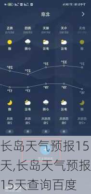 长岛天气预报15天,长岛天气预报15天查询百度-第3张图片-小艾出游网