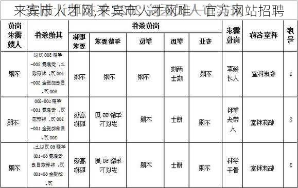 来宾市人才网,来宾市人才网唯一官方网站招聘-第3张图片-小艾出游网