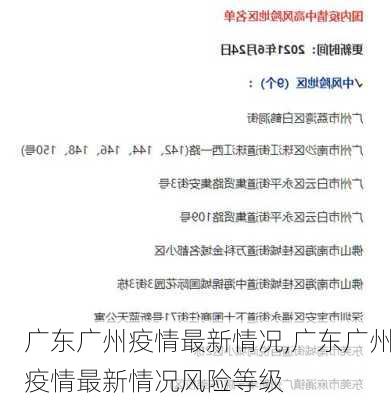 广东广州疫情最新情况,广东广州疫情最新情况风险等级-第3张图片-小艾出游网