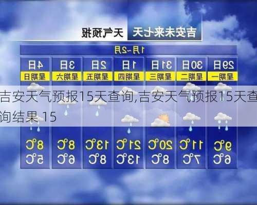 吉安天气预报15天查询,吉安天气预报15天查询结果 15