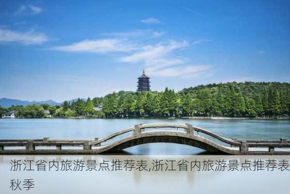 浙江省内旅游景点推荐表,浙江省内旅游景点推荐表秋季-第3张图片-小艾出游网