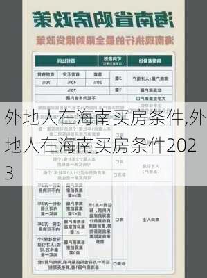 外地人在海南买房条件,外地人在海南买房条件2023