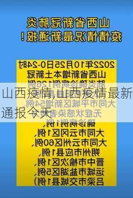 山西疫情,山西疫情最新通报今天