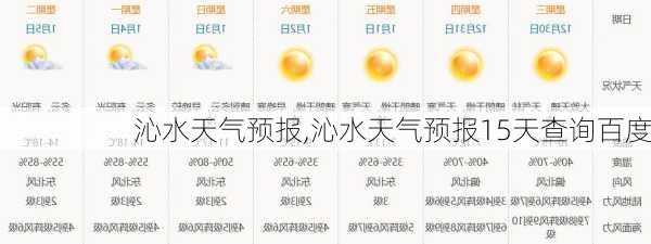 沁水天气预报,沁水天气预报15天查询百度-第2张图片-小艾出游网