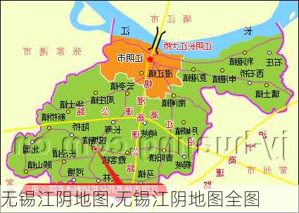 无锡江阴地图,无锡江阴地图全图-第1张图片-小艾出游网