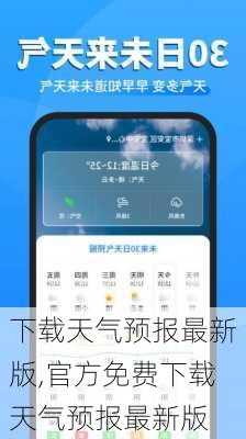 下载天气预报最新版,官方免费下载天气预报最新版-第1张图片-小艾出游网