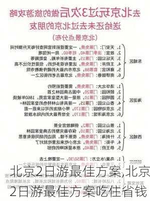 北京2日游最佳方案,北京2日游最佳方案吃住省钱-第2张图片-小艾出游网