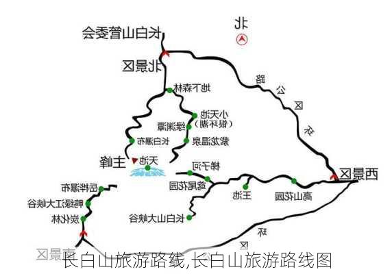 长白山旅游路线,长白山旅游路线图