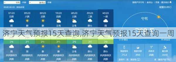 济宁天气预报15天查询,济宁天气预报15天查询一周-第3张图片-小艾出游网