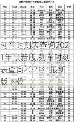 列车时刻表查询2021年最新版,列车时刻表查询2021年最新版下载-第2张图片-小艾出游网