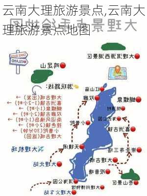 云南大理旅游景点,云南大理旅游景点地图