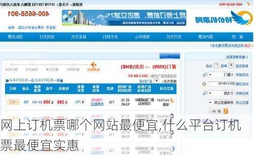 网上订机票哪个网站最便宜,什么平台订机票最便宜实惠