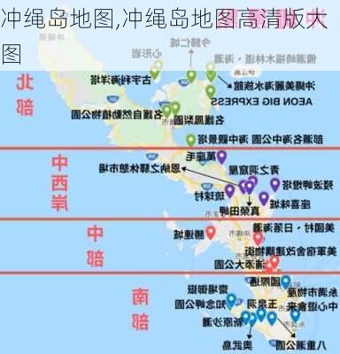 冲绳岛地图,冲绳岛地图高清版大图