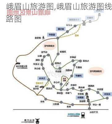 峨眉山旅游图,峨眉山旅游图线路图-第2张图片-小艾出游网