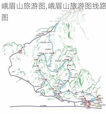 峨眉山旅游图,峨眉山旅游图线路图-第3张图片-小艾出游网