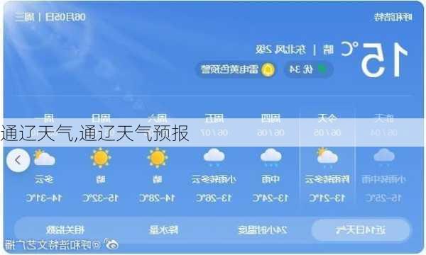 通辽天气,通辽天气预报-第2张图片-小艾出游网