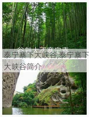 泰宁寨下大峡谷,泰宁寨下大峡谷简介-第1张图片-小艾出游网