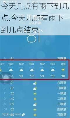 今天几点有雨下到几点,今天几点有雨下到几点结束-第2张图片-小艾出游网