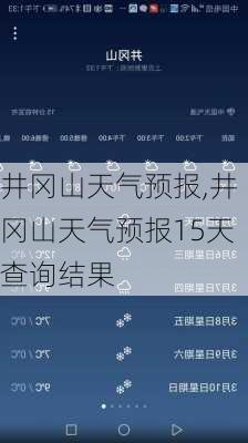 井冈山天气预报,井冈山天气预报15天查询结果-第3张图片-小艾出游网