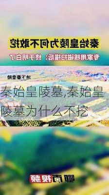 秦始皇陵墓,秦始皇陵墓为什么不挖-第3张图片-小艾出游网