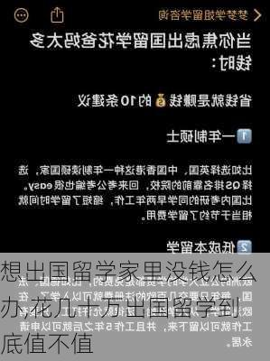 想出国留学家里没钱怎么办,花几十万出国留学到底值不值-第2张图片-小艾出游网