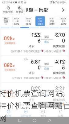 特价机票查询网站,特价机票查询网站官网