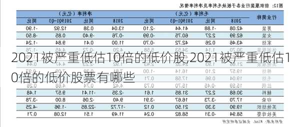 2021被严重低估10倍的低价股,2021被严重低估10倍的低价股票有哪些-第2张图片-小艾出游网