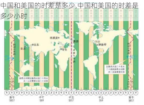 中国和美国的时差是多少,中国和美国的时差是多少小时-第3张图片-小艾出游网