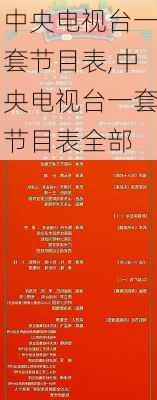 中央电视台一套节目表,中央电视台一套节目表全部-第2张图片-小艾出游网