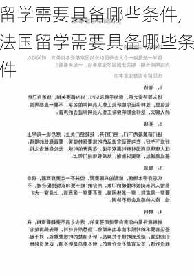 留学需要具备哪些条件,法国留学需要具备哪些条件-第1张图片-小艾出游网