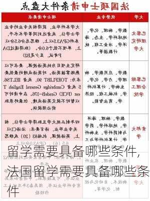 留学需要具备哪些条件,法国留学需要具备哪些条件-第2张图片-小艾出游网